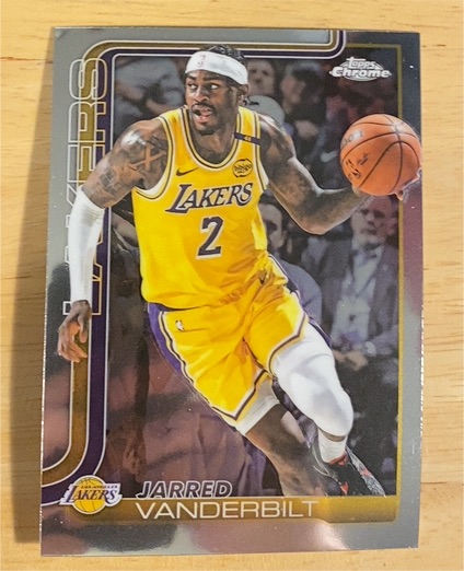 2025-26 Topps Chrome #154 Jarred Vanderbilt — front