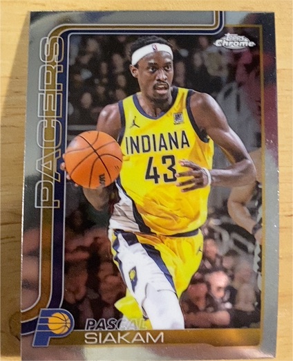 2025-26 Topps Chrome #1 Pascal Siakam — front