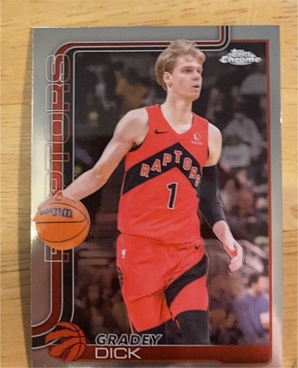 2025-26 Topps Chrome #214 Gradey Dick — front