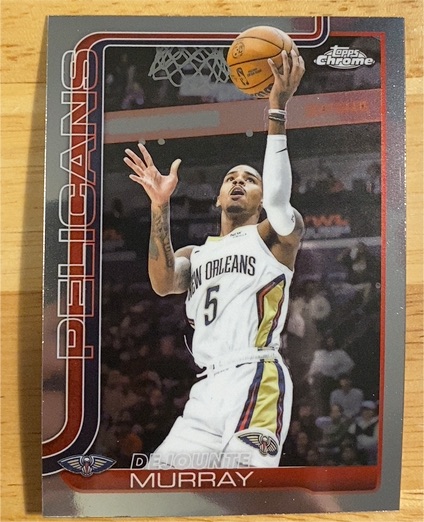 2025-26 Topps Chrome #186 Dejounte Murray — front
