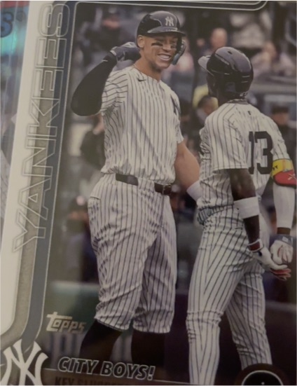 2025 Topps Update #US85 City Boys! Aaron Judge — front