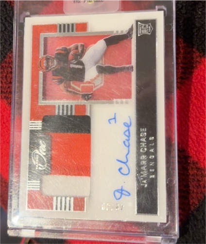 2021 Panini One and One #DJA-JCH Ja'Marr Chase — front