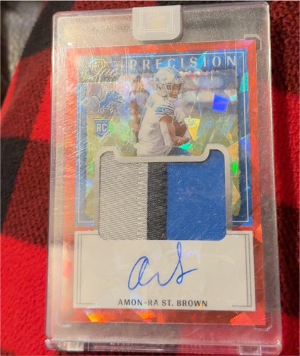 2021 Panini One Precision #324 Amon-Ra St. Brown — front