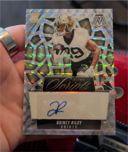 2025 Panini Mosaic Rookie Scripts #SCR Quincy Riley — front