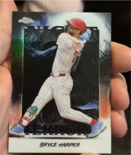 2025 Topps Chrome Update #NT-12 Bryce Harper Night Terrors — front