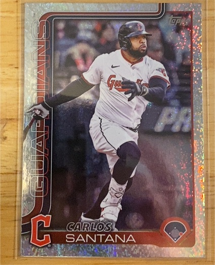 2025 Topps Chrome Update #USC11 Carlos Santana — front
