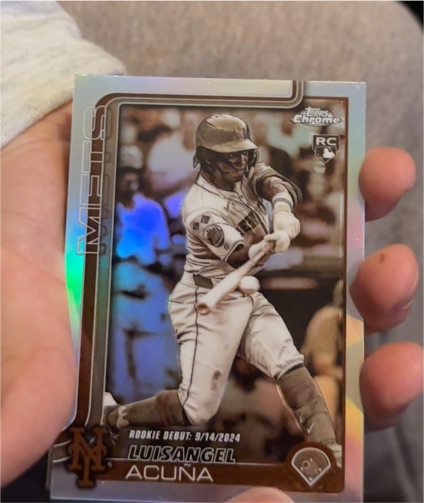 2025 Topps Chrome Update #USC53 Luisangel Acuna — front