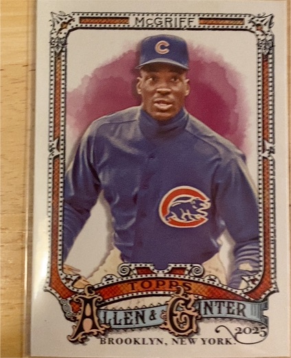 2025 Topps Allen & Ginter #318 Fred McGriff — front