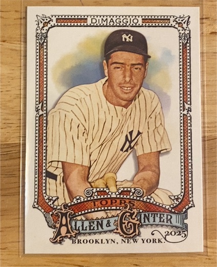 2025 Topps Allen & Ginter #342 Joe DiMaggio — front