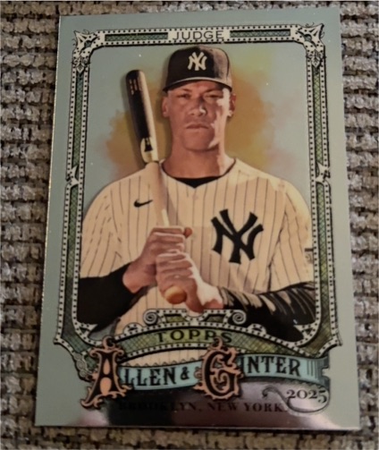 2025 Topps Allen & Ginter #122 Aaron Judge — front