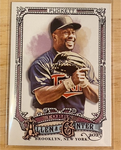 2025 Topps Allen & Ginter #329 Kirby Puckett — front