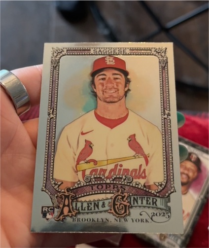 2025 Topps Allen & Ginter #127 Thomas Saggese — front