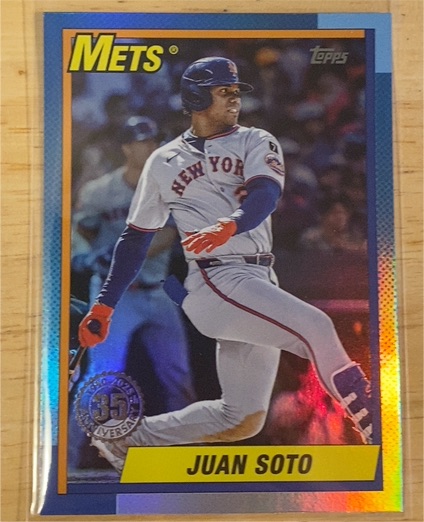 2025 Topps Update #U90-26 Juan Soto 1990 Topps Baseball 35th Anniversary — front