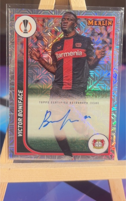 2023-24 Topps Merlin #AU-VB Victor Boniface — front