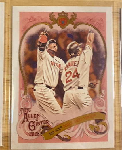 2025 Topps Allen & Ginter #SV-17 David Ortiz Sweet Victory Boston Red Sox — front