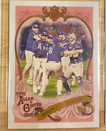2025 Topps Allen & Ginter Sweet Victory #SV-3 Jonah Heim — front