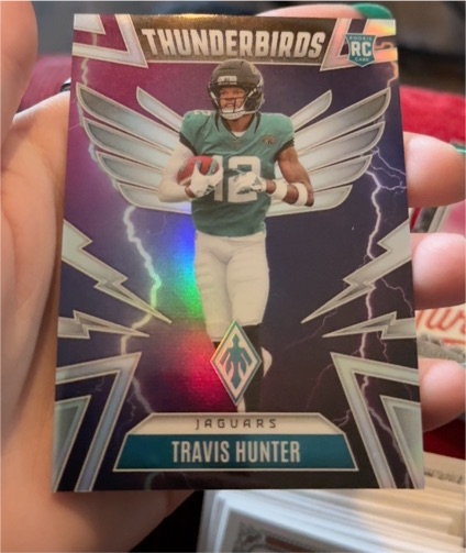 2025 Panini Phoenix #22 Travis Hunter Thunderbirds Rookie Jaguars — front