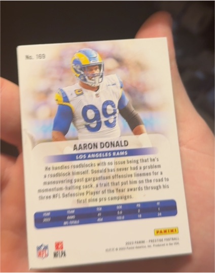 2023 Panini Prestige #199 Aaron Donald — front