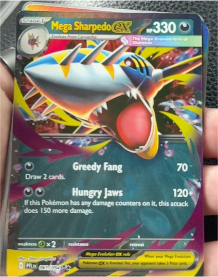 2025 Phantasmal Flames Mega Sharpedo ex #061 — front