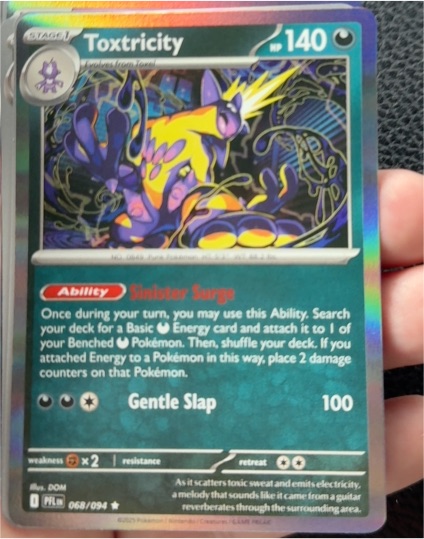 2025 Pokémon ME02: Phantasmal Flames #068 Toxtricity — front