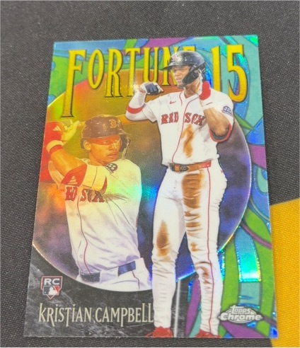 2025 Topps Chrome Update #F15-23 Kristian Campbell — front