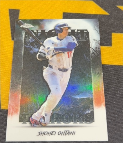 2025 Topps Chrome Update #NT-2 Shohei Ohtani Night Terrors — front