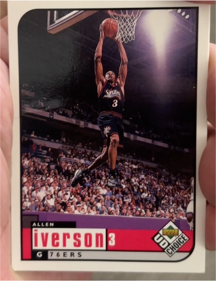1998-99 Upper Deck UD Choice #105 Allen Iverson — front