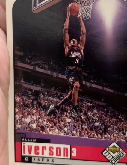 1998-99 Upper Deck UD Choice #105 Allen Iverson — front