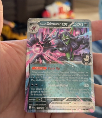 2025 Pokémon SV10: Destined Rivals #136 Marnie's Grimmsnarl ex — front