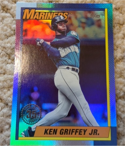 2025 Topps Update #U90-47 Ken Griffey Jr. 1990 Topps Baseball 35th Anniversary — front