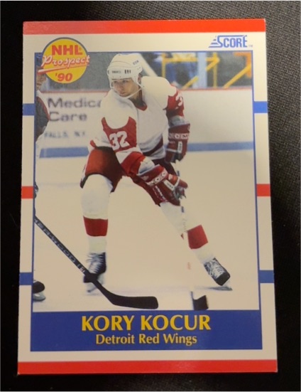 1990-91 Score NHL Prospect '90 #384 Kory Kocur — front