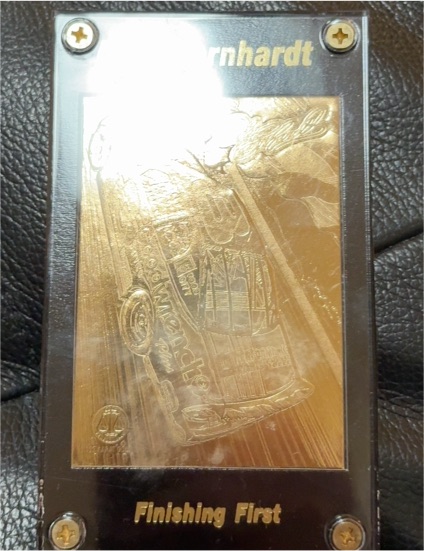 Dale Earnhardt 22kt Gold Card — front