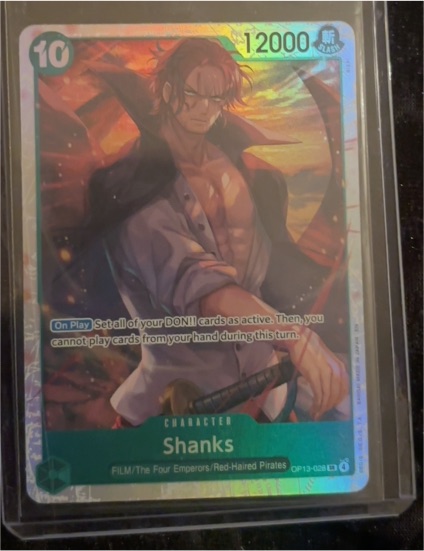 One Piece TCG OP13-028 Shanks Carrying On His Will — front