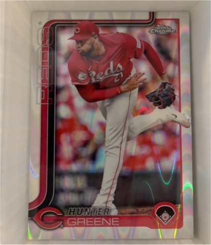2025 Topps Chrome #91 Hunter Greene — front