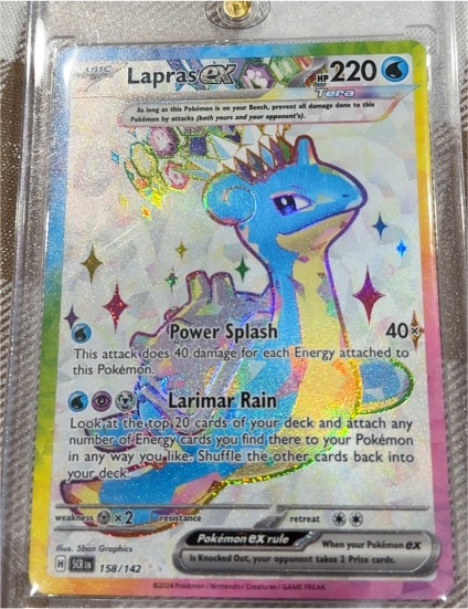 2024 Pokémon SV07: Stellar Crown #158/142 Lapras ex — front
