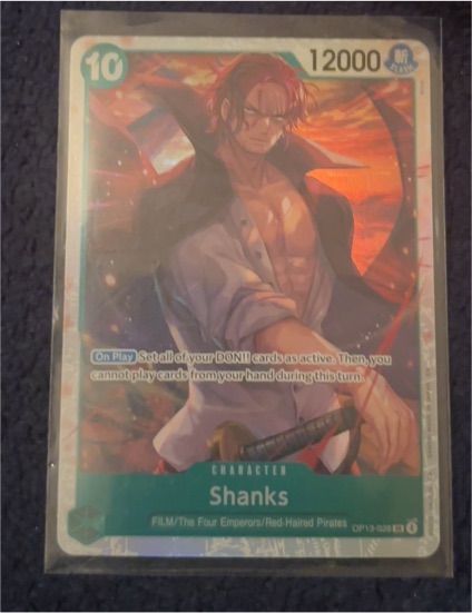 One Piece CCG OP13-028 Shanks — front
