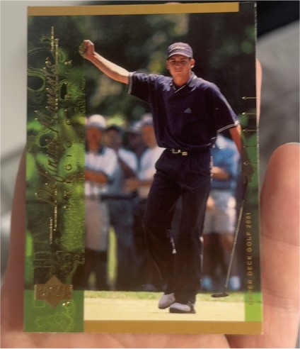 2001 Upper Deck Golf #100 Tiger Woods — front