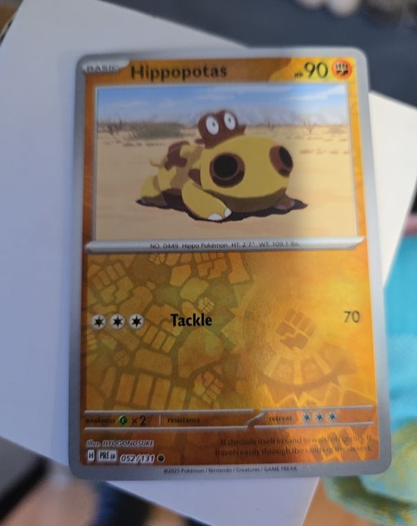 2023 Pokémon SV: Prismatic Evolutions #052 Hippopotas — front
