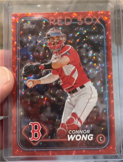 2024 Topps #104 Connor Wong Boston Red Sox — front