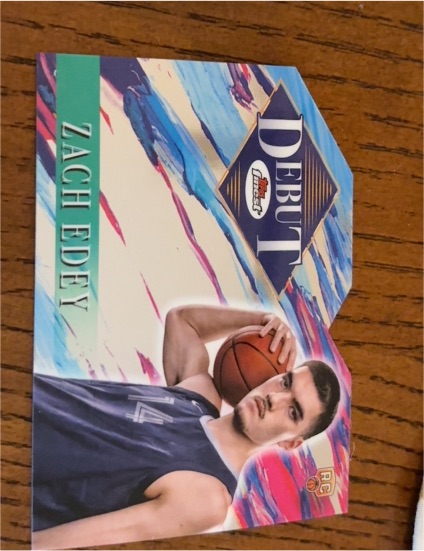 2024-25 Topps Finest #D-10 Zach Edey Debut — front