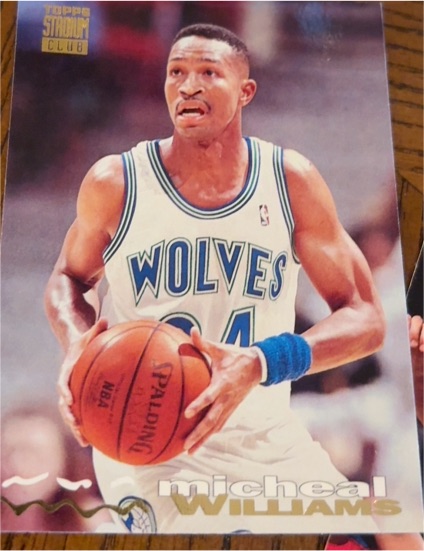 1993-94 Topps Stadium Club #324 Micheal Williams Minnesota Timberwolves — front