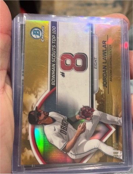 2023 Bowman Chrome Bowman Scouts Top 100 #BTP-8 Jordan Lawlar — front
