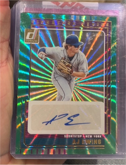 2025 Donruss Signature Series #SG-AJE AJ Ewing — front