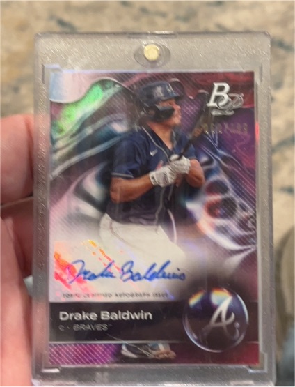 2023 Bowman Platinum Top Prospects #TOP-26 Drake Baldwin — front