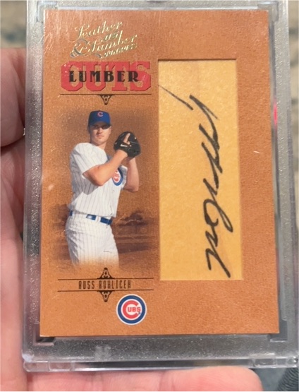2005 Donruss Leather & Lumber Cuts #LC-159 Russ Rohlicek — front