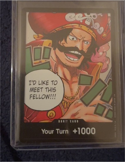 One Piece TCG OP13 Don!! Card Gol D. Roger Carrying On His Will — front