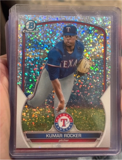 2023 Bowman Chrome #BCP-39 Kumar Rocker — front