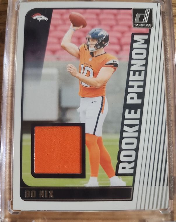 2024 Panini Donruss #RPJ-BNI Bo Nix Rookie Phenom Jerseys — front
