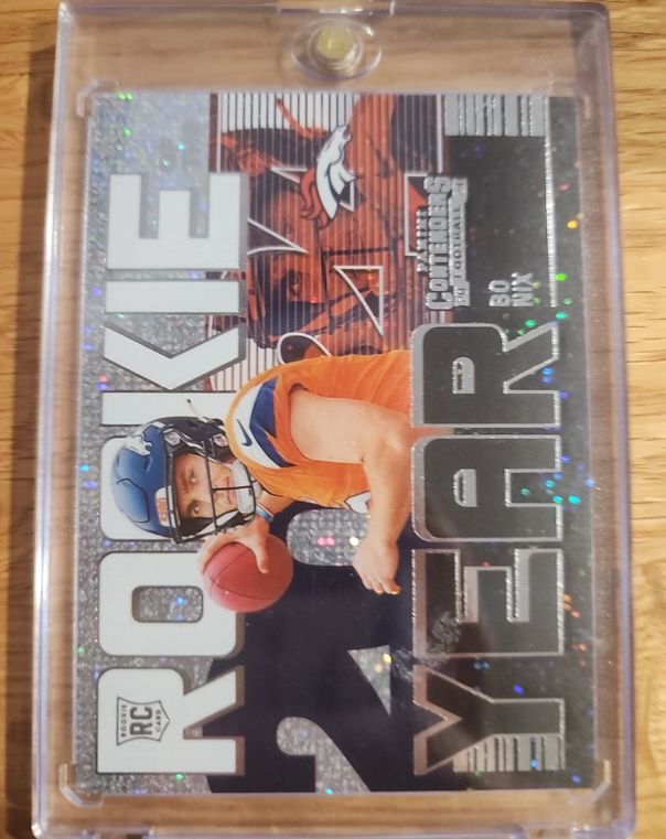 2024 Panini Contenders #19 Bo Nix Rookie of the Year Sparkle — front