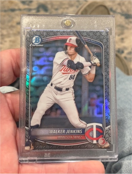 2025 Bowman Chrome Prospects #BCP-1 Walker Jenkins — front